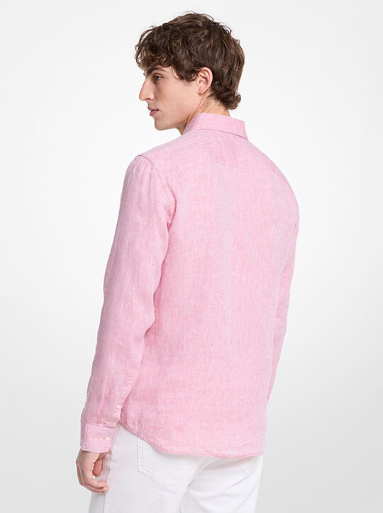 قميص كتان michael kors قميص كتان