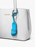 michael kors signature logo slide bag charm