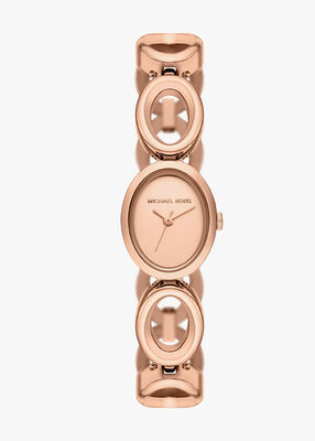 michael kors maude oval rose gold watch