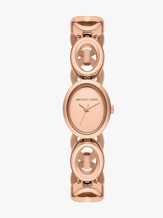 michael kors maude oval rose gold watch