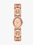 michael kors maude oval rose gold watch