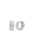 michael kors pav  logo huggie earrings