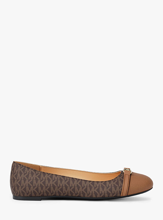 Mandy Signature Logo Moccasin, BROWN | Michael Kors UAE