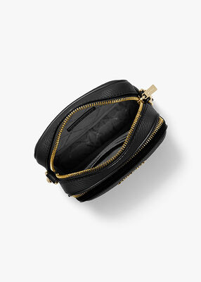 michael kors jet set travel medium pebbled leather crossbody bag
