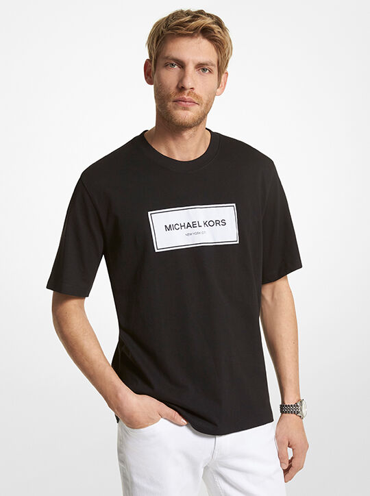 Logo Cotton Oversized T-Shirt michael kors logo cotton oversized t shirt