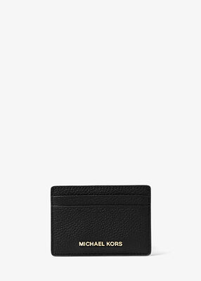 michael kors pebbled leather card case