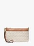 michael kors jet set medium signature logo wristlet
