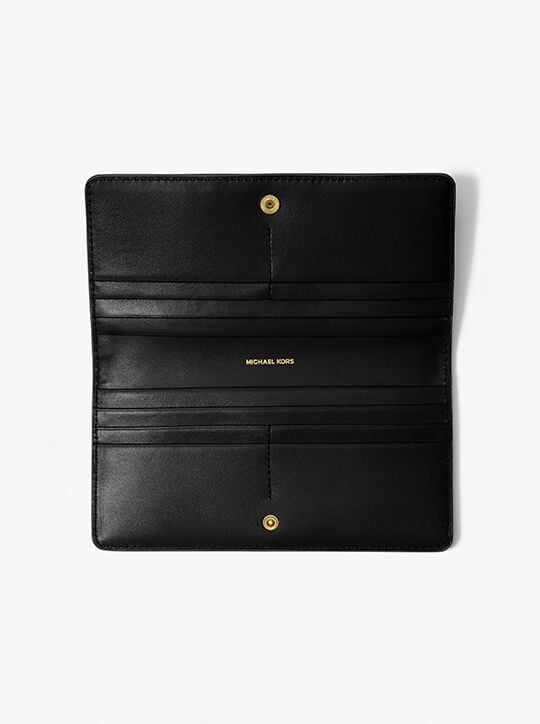 Bryant Large Pebbled Leather Snap-Front Wallet michael kors bryant large pebbled leather snap front wallet