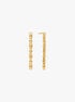 michael kors astor precious metal plated sterling silver link drop earrings