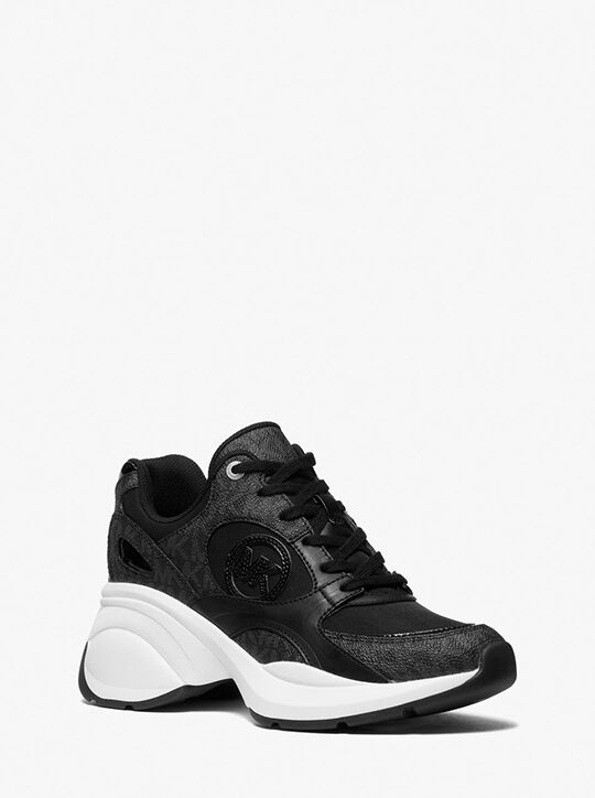 michael kors zuma signature logo trainer