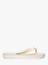michael kors posie signature logo flip flop