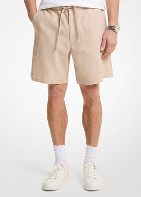 michael kors linen blend shorts