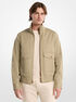 Harrington Stretch Cotton Bomber Jacket michael kors harrington stretch cotton bomber jacket