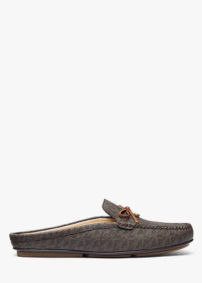 michael kors greta signature logo mule