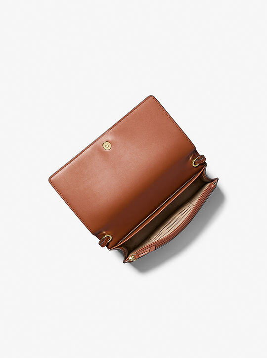 michael kors jet set medium empire logo crossbody bag