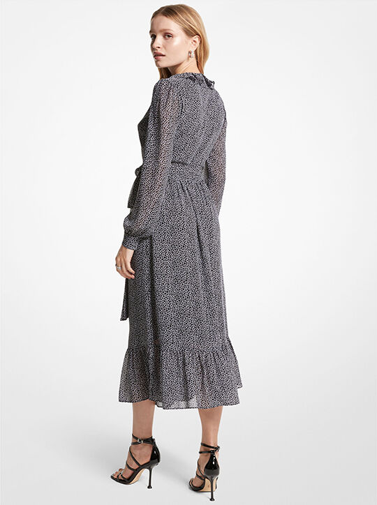 ويتني فستان لف جورجيت بنقشة حيوان michael kors ويتني فستان لف جورجيت بنقشة حيوان