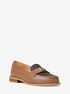 Lex Leather and Signature Logo Loafer michael kors lex leather and signature logo loafer