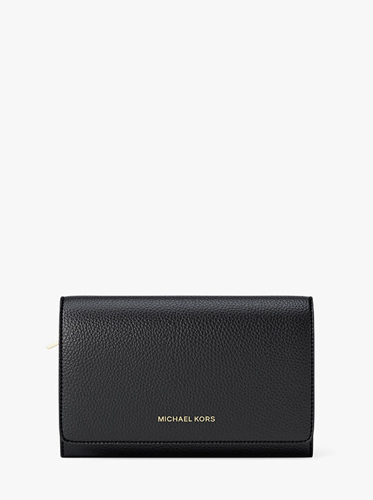 محفظة جيت سيت كبيرة من الجلد المحبب michael kors محفظة جيت سيت كبيرة من الجلد المحبب