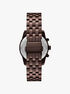 Mini Bryant Pavé Brown-Tone Watch michael kors mini bryant pav brown tone watch