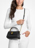 michael kors hamilton moderne extra small textured leather slouchy crossbody bag