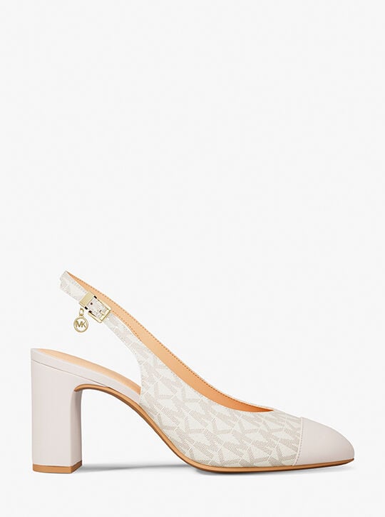 Piper Flex Signature Logo Slingback Pump michael kors piper flex signature logo slingback pump