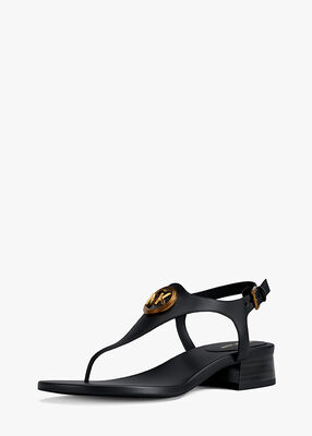 michael kors mckenszie flex leather sandal