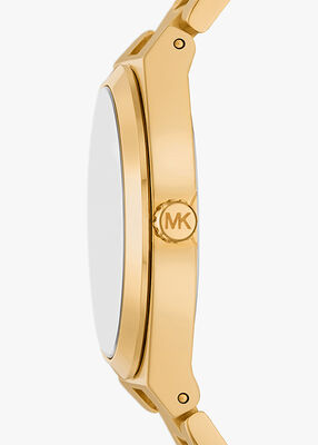 michael kors lennox gold tone watch