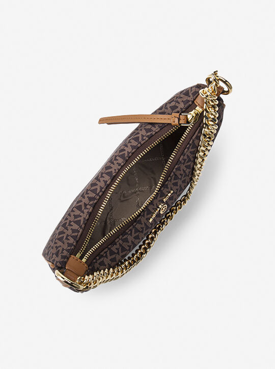 michael kors jet set charm medium logo jacquard convertible crossbody bag