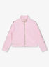 michael kors logo tape cotton fleece track jacket