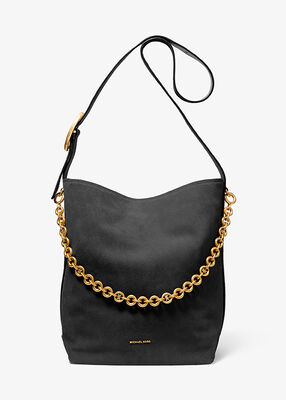 michael kors nolita large suede bucket tote bag