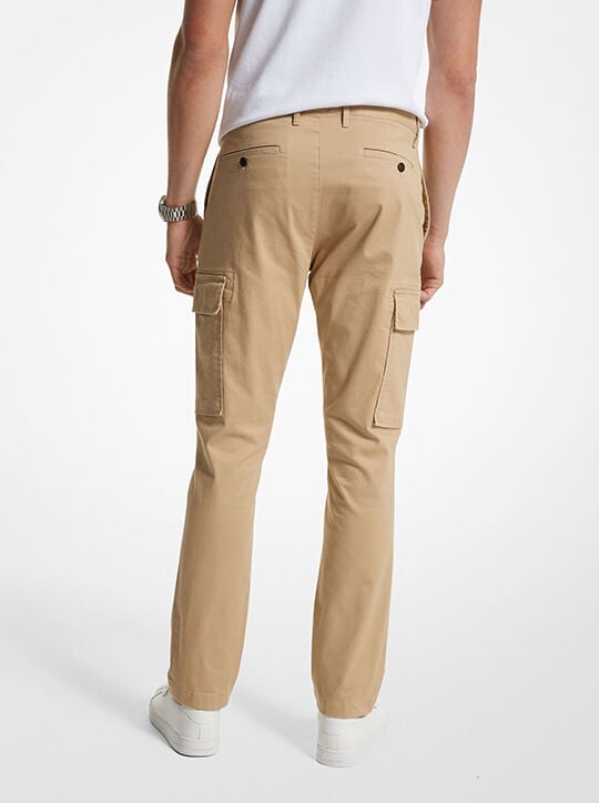 Stretch Organic Cotton Cargo Pants michael kors stretch organic cotton cargo pants