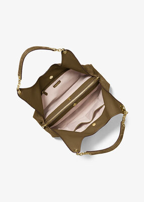 michael kors ellie large suede shoulder bag
