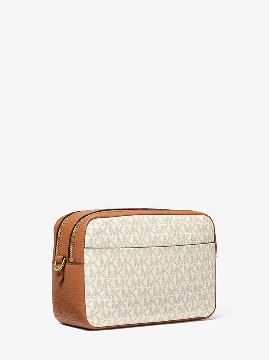 michael kors bryant medium signature logo camera crossbody bag