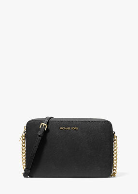 michael kors jet set large saffiano leather crossbody bag