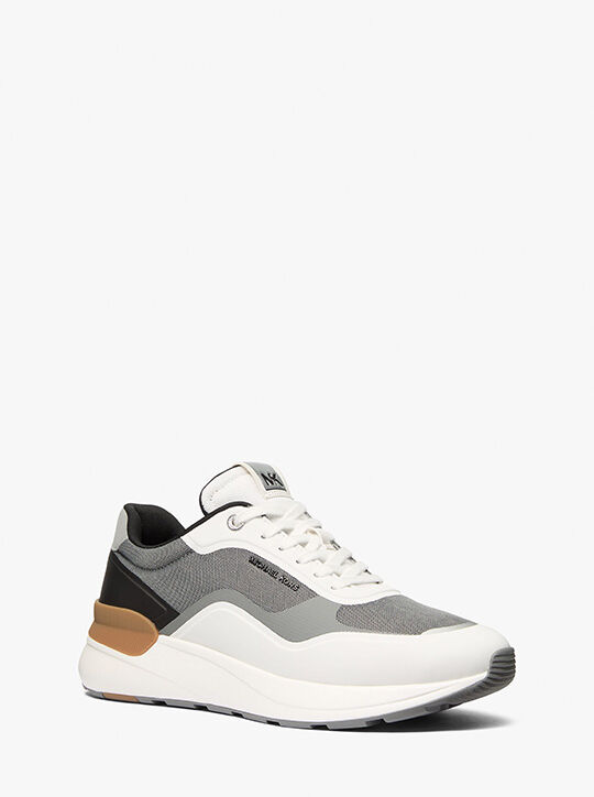 michael kors trevor mixed media trainer