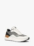 michael kors trevor mixed media trainer