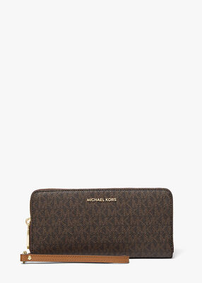 michael kors large logo continental wallet