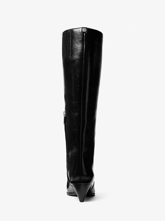 Jayla Crinkled Leather Boot michael kors jayla crinkled leather boot