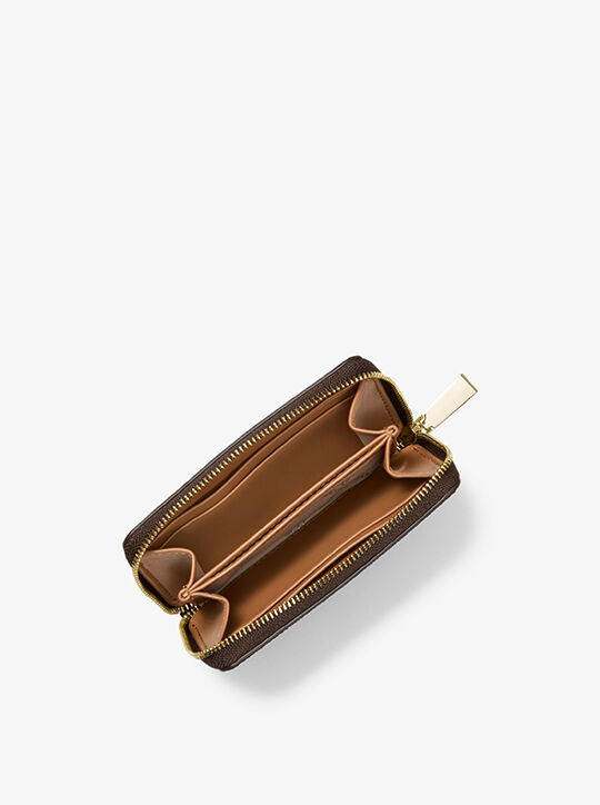 Small Logo and Leather Wallet michael kors small logo and leather wallet