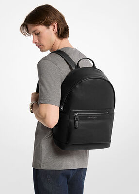 michael kors jet set pebbled leather backpack