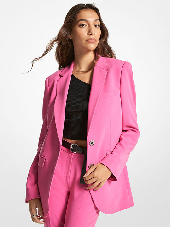 michael kors crepe boyfriend blazer