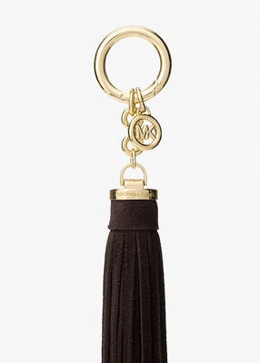 michael kors suede tassel bag charm