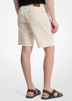 michael kors frayed denim shorts