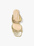 Kiana Metallic Snake Embossed Leather Sandal michael kors kiana metallic snake embossed leather sandal