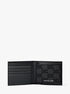 Hudson Logo Embossed Leather Billfold Wallet and Passcase michael kors hudson logo embossed leather billfold wallet and passcase