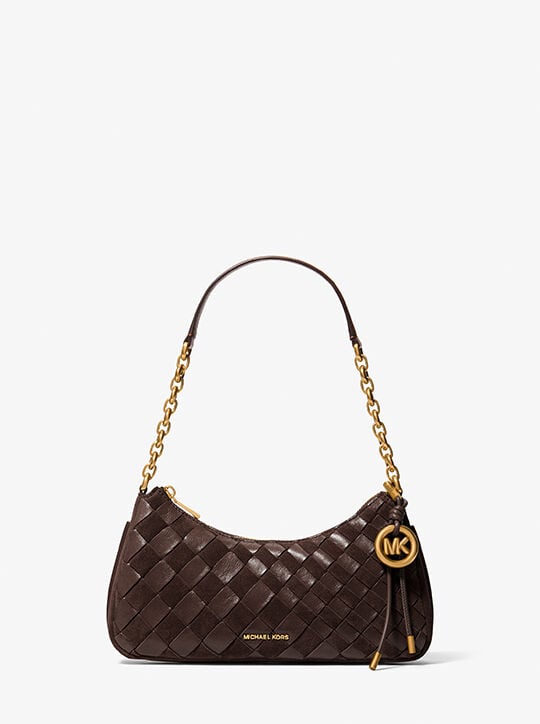 Nolita Medium Hand-Woven Leather Chain michael kors nolita medium hand woven leather chain