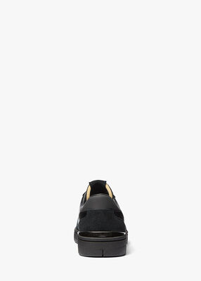 michael kors wilton leather and suede sneaker