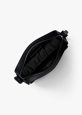 michael kors cooper signature logo flight bag