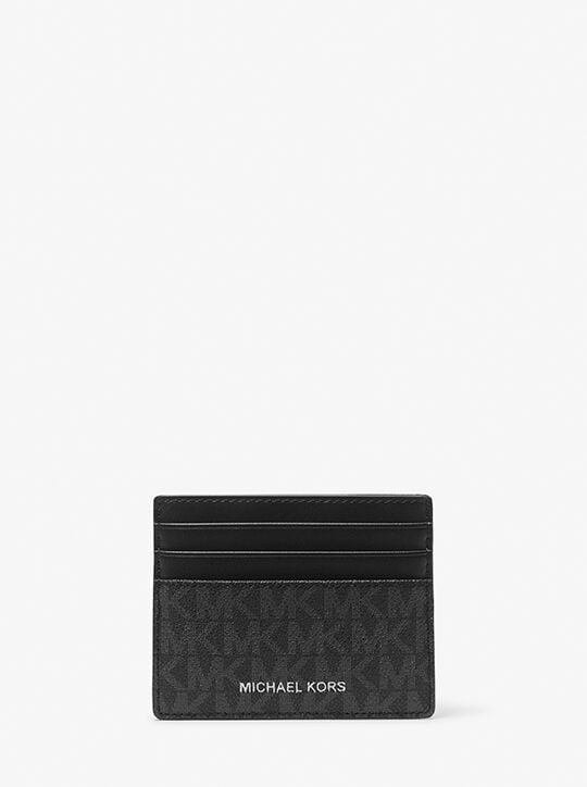Greyson Logo Tall Card Case michael kors greyson logo tall card case