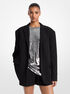 Oversized Crepe Blazer michael kors oversized crepe blazer